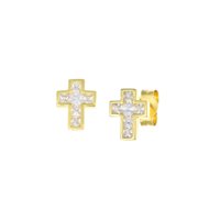Orecchini Amen Donna Croci in Argento Zircone ECCGBBZ - ECCGBBZ